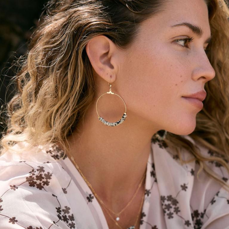 Dalmation Hoop Earrings