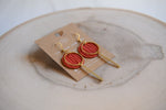 Sunray Natural Leather Earrings