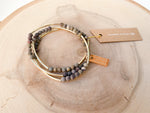 Handcrafted Gemstone Triple Wrap Bracelet