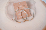 Sterling Silver Tube Hoop Earrings in Gold and Silver