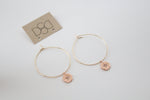 Timeless Round Hoops in Gold Filled Round Star