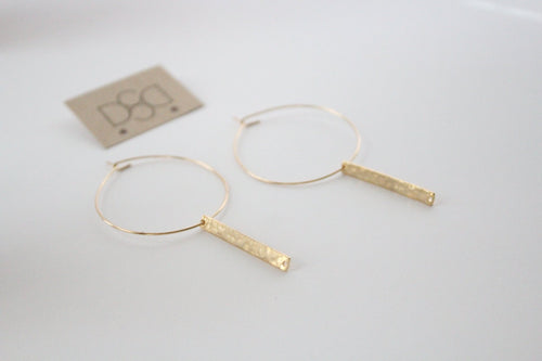 Timeless Round Hoops in Gold Filled Round Star