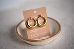 Moonlit Gold-Plated Chunky Geo Earrings