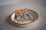 Prismatic Blue Small Hoop