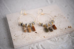 Vega Dalmation Jasper Daydreamer Boho Hoop Earrings