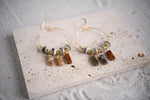 Vega Red Creek Jasper Daydreamer Boho Hoop Earrings