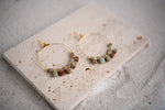 Nova Picture Jasper Ball Drop Hoop Earrings