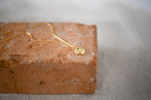 Gold Moon Pendant Necklace