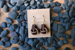 Natural Knot Leather Earrings