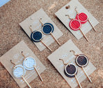 Sunray Natural Leather Earrings