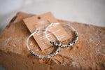 Far Out Silver Hoops in Sterling Silver Gold
