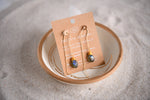 Roamer Gemstone Threader Earrings in Turquoise