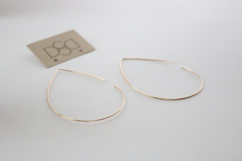 Gold Filled Geometric Hoop Earrings