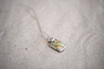Turquoise Hand Stamped Necklace