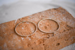Gold Filled Live by the Sun Hoop Earrings
