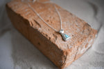 Turquoise Pyramid Silver Necklace