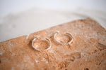 Sterling Silver Stamped Hoops Earrings "She is a Gypsy Soul With a Wandering Soul"